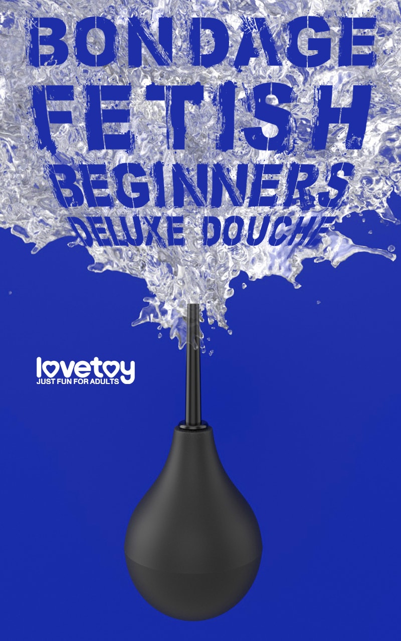 BONDAGE FETISH DELUXE TEARDROP DOUCHE BLACK