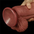 10IN KING SIZED DUAL LAYERED PLATINUM SILICONE COCK