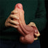 10IN KING SIZED DUAL LAYERED PLATINUM SILICONE COCK
