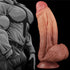 10IN KING SIZED DUAL LAYERED PLATINUM SILICONE COCK