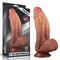 10IN KING SIZED DUAL LAYERED PLATINUM SILICONE COCK