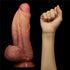 10IN KING SIZED DUAL LAYERED PLATINUM SILICONE COCK