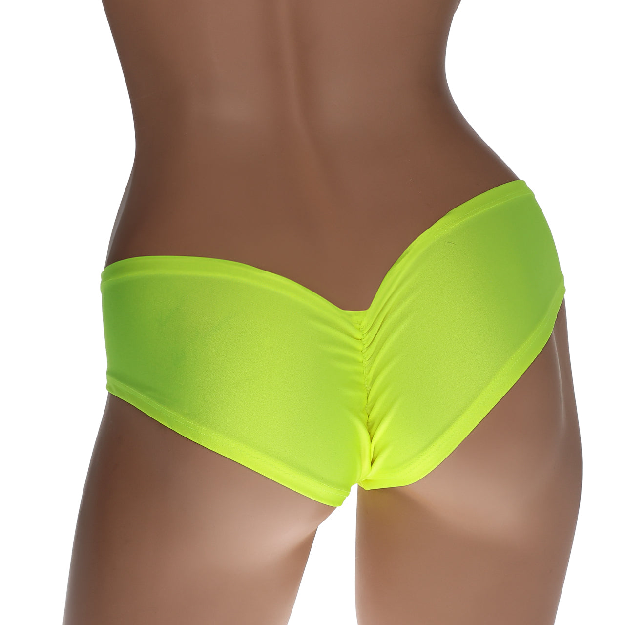 Neon Yellow Booty Shorts O/S