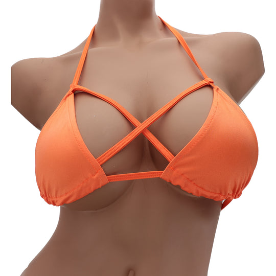 STRAPPY TRI TOP ORANGE