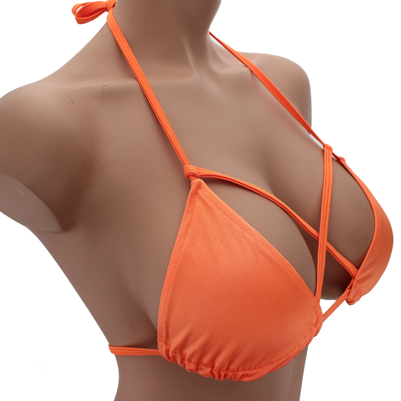 STRAPPY TRI TOP ORANGE