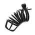 CHASTITY C-CAGE SPIRAL BLACK 4IN