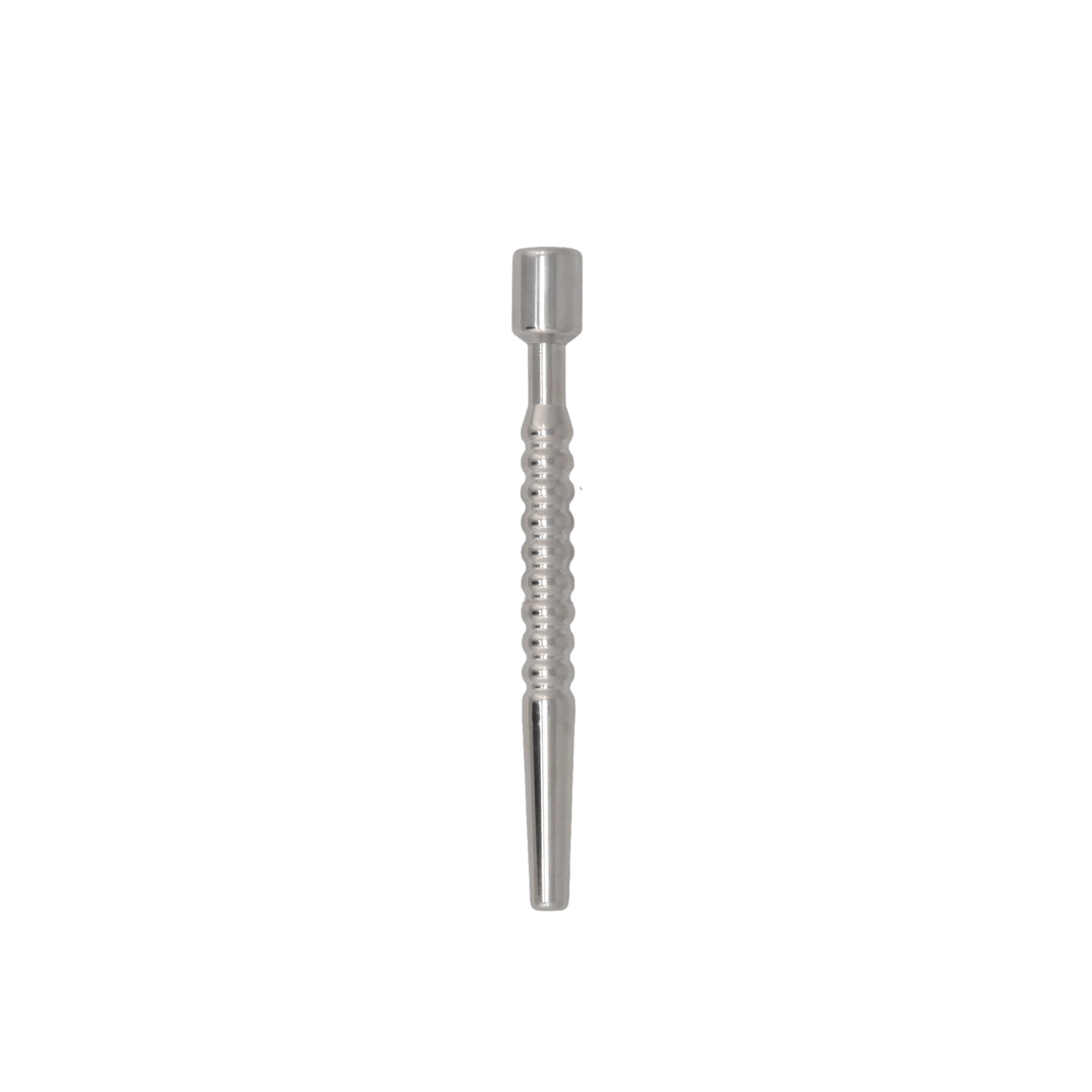 URETHRAL STAINLESS 4.5IN BEADED WITH CUM THRU