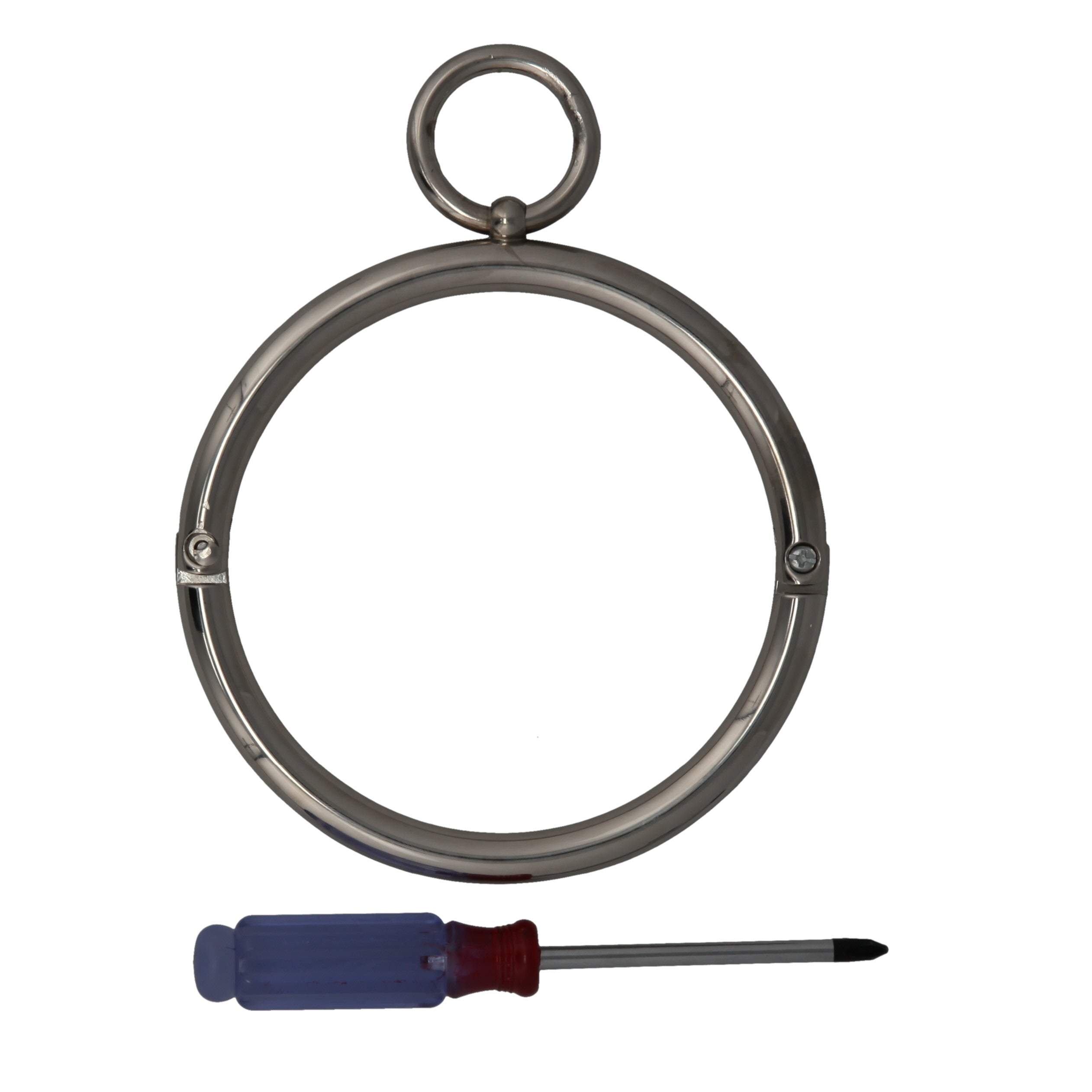 COLLAR STAINLESS ROUNDED WITH SCREW LOCK