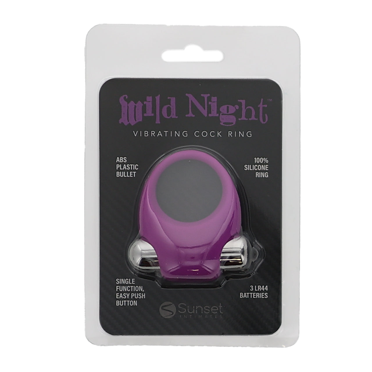 Vibrating Silicone Cock Ring - Wild Night