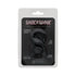 Shockwave Silicone Double Cock Ring - Black