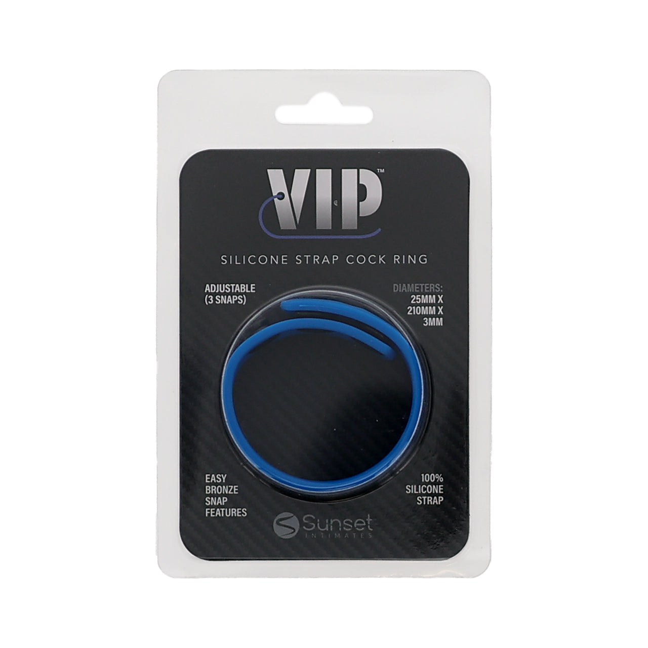 The VIP Adjustable Cock Ring - Blue