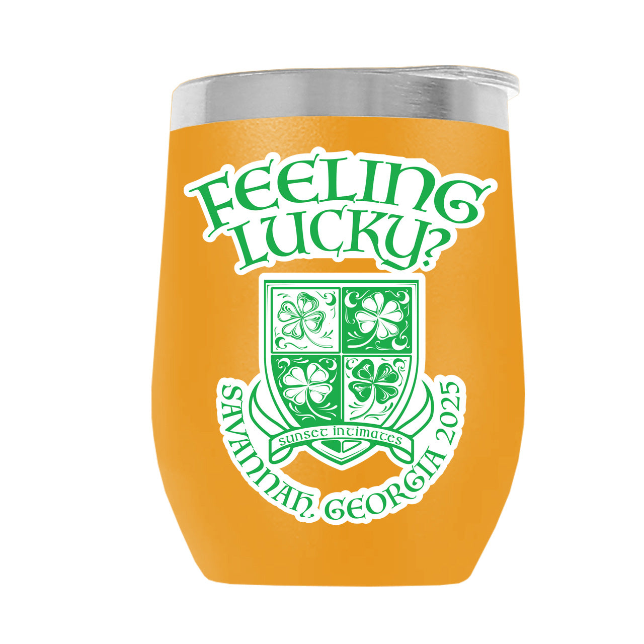 FEELINLUCKY001-2025 12oz WINE TUMBLER - ASST COLOR