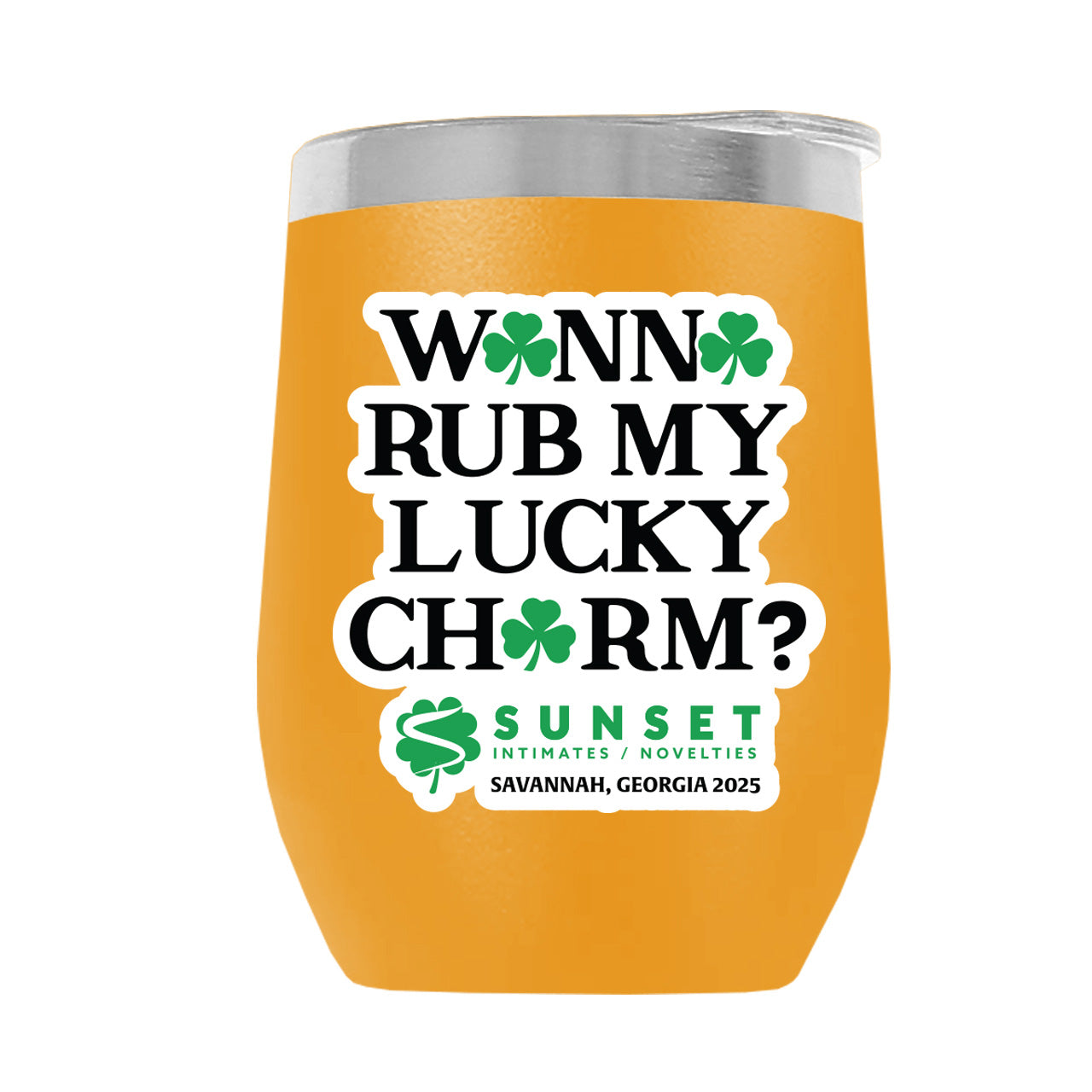 LUCKYCHARM003-2025 12oz WINE TUMBLER - ASST COLOR