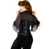 COTTON FS CORSET - BLACK/WHITE