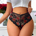 SI HIGH RISE PANTY BLACK FLORAL Sunset Intimates