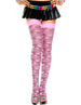 Pink and Black Zebra Stocking, One Size