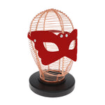 SEXCAPADES PINK FAUX LEATHER BUTTERFLY MASK
