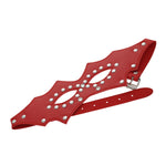 SEXCAPADES FAUX LEATHER STUDDED ADJUSTABLE FACE MASK