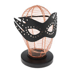 SEXCAPADES BLACK FAUX LEATHER STUDDES CAT EYE MASK
