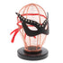 SEXCAPADES BLACK/RED FAUX LEATHER CAT EYE MASK