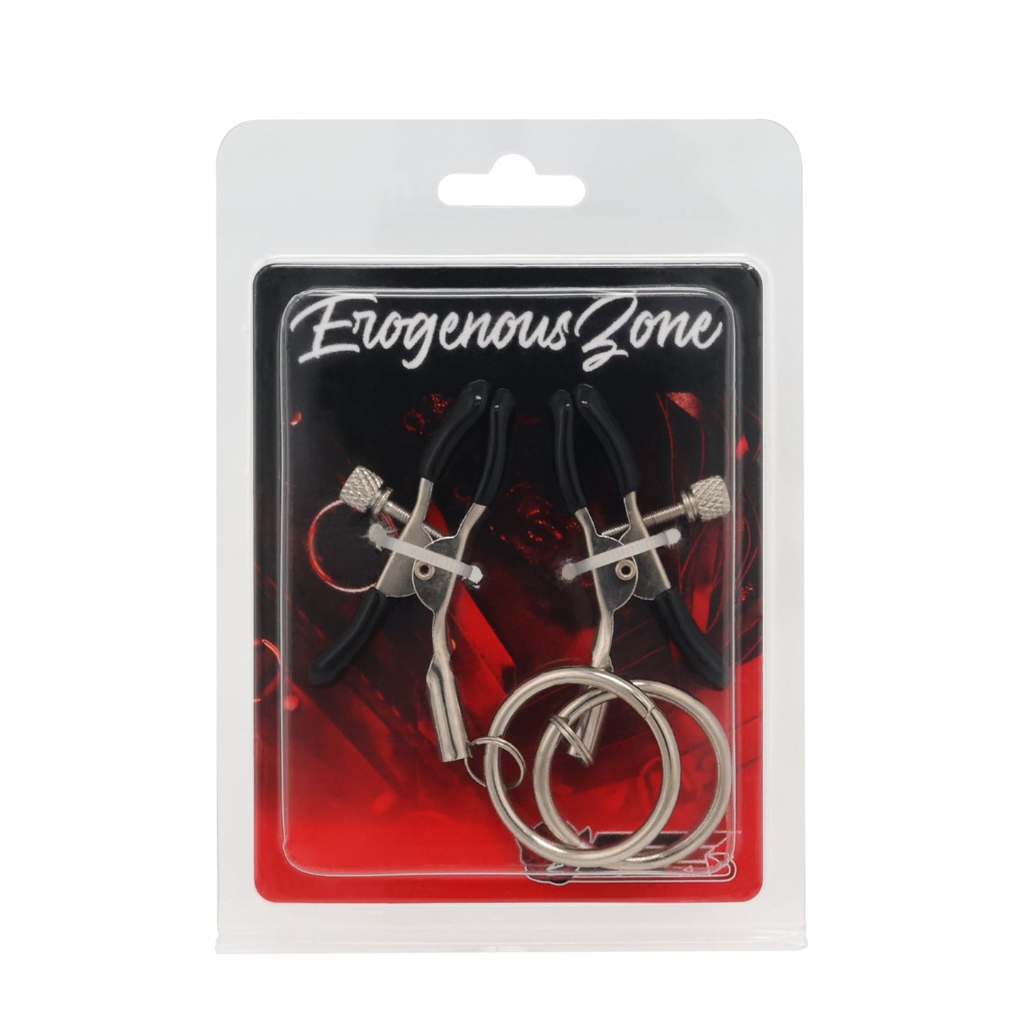 EROGENOUS ZONE ADJUSTABLE NIPPLE CLAMPS W/ LARGE RING