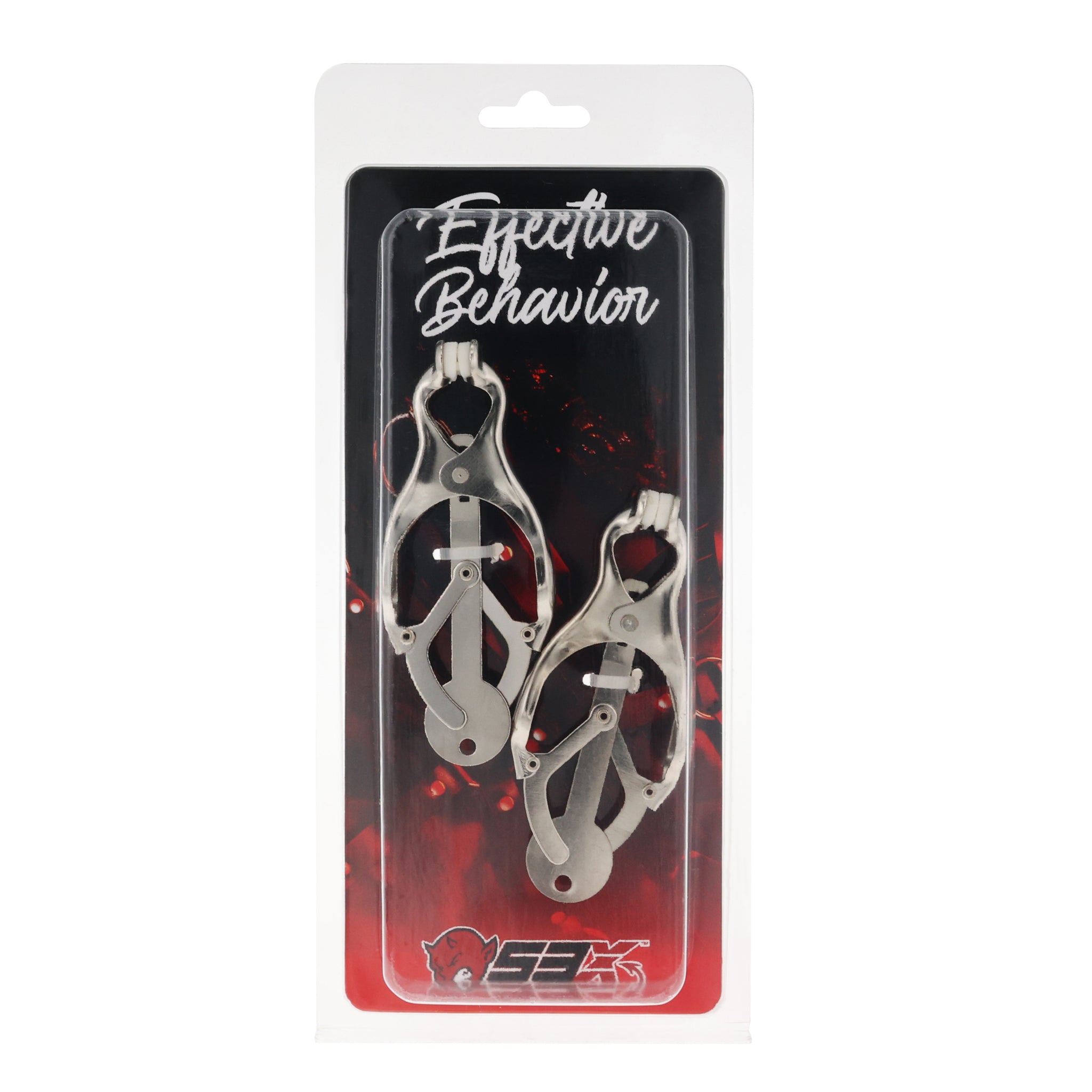 EFFECTIVE BEHAVIOR SILVER CLOVER NIPPLE CLAMPS