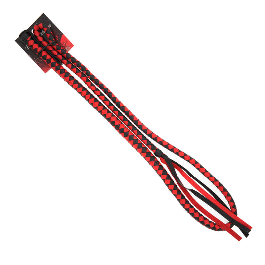 WHIP RED/BLACK PVC 74IN