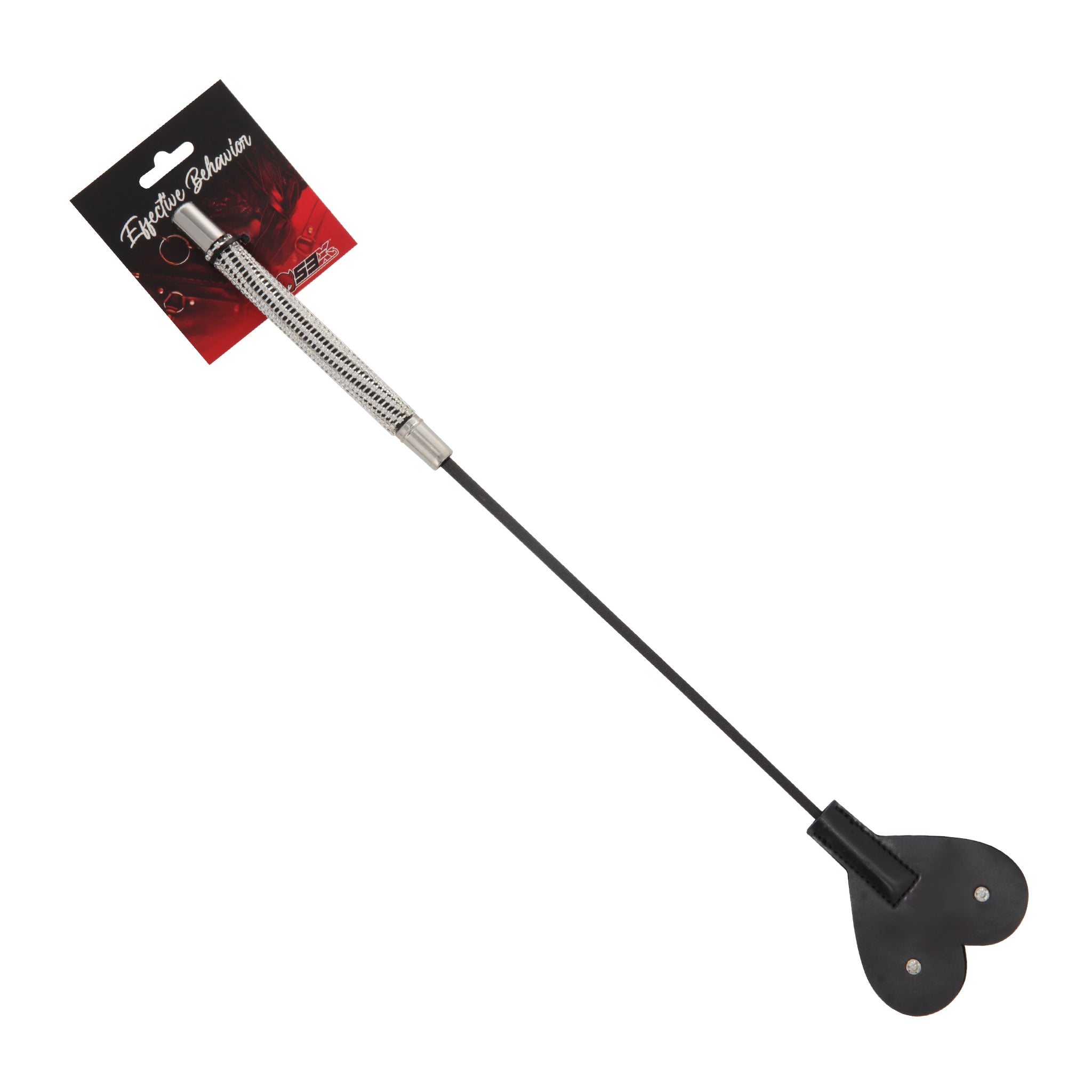 CROP BLACK PVC HEART TIP