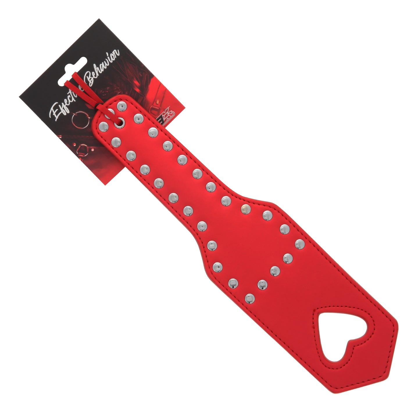 Red Cut-Out Studded Paddle