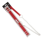 COLLAR W/CLOTH PATTERN-LEASH