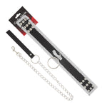 COLLAR W/CLOTH PATTERN-LEASH