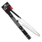 COLLAR BLACK PVC 3 ROLLS CIRCLE RIVITS W/LEASH