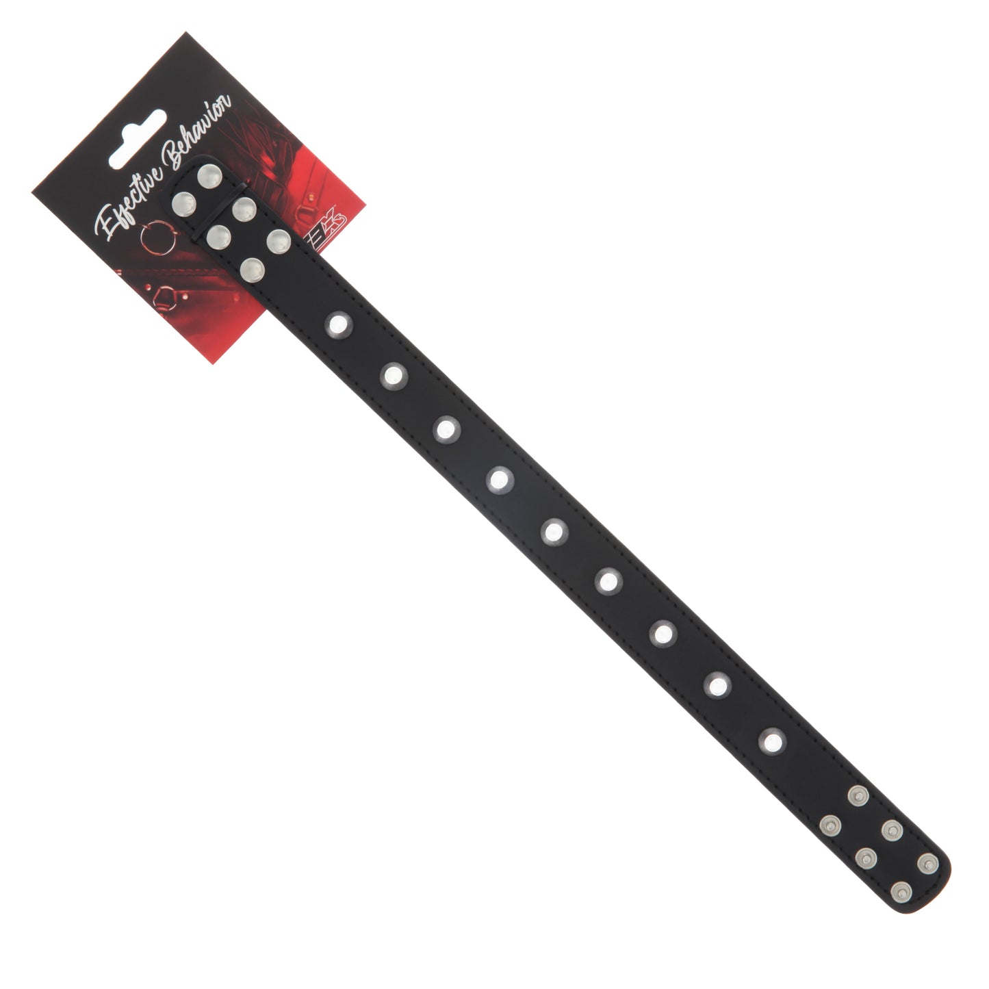 COLLAR BLACK PVC with METAL STUDS