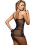 Swingers Fishnet Mini Dress in Black