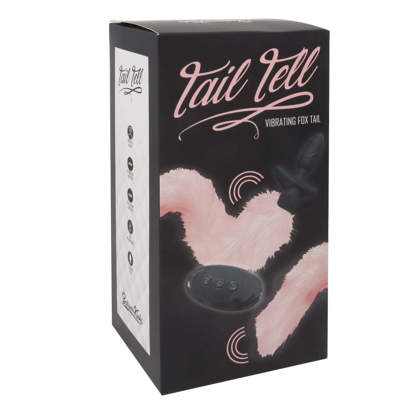 Tail Tell Vibrating & Wagging Tail Anal Plug Pink