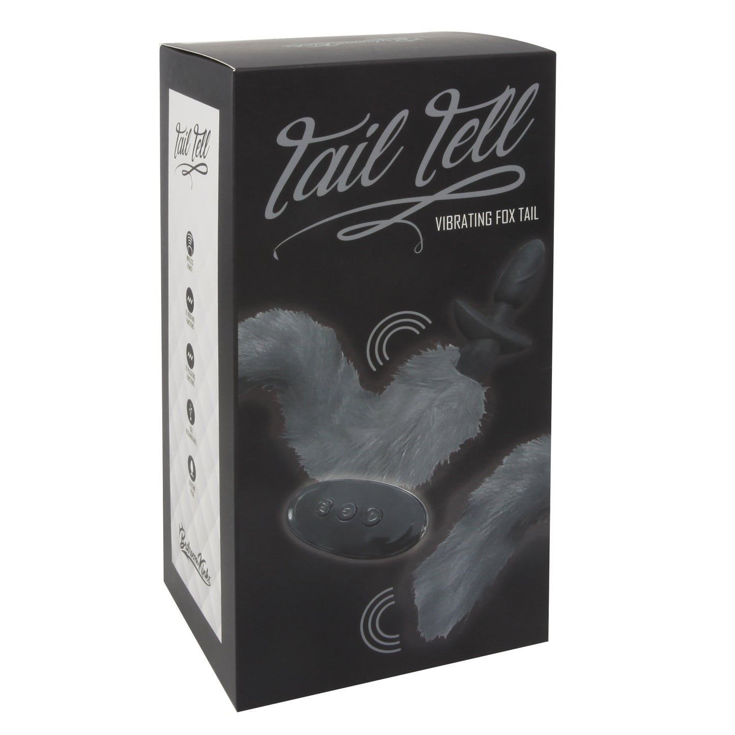 Tail Tell Vibrating & Wagging Tail Anal Plug Grey
