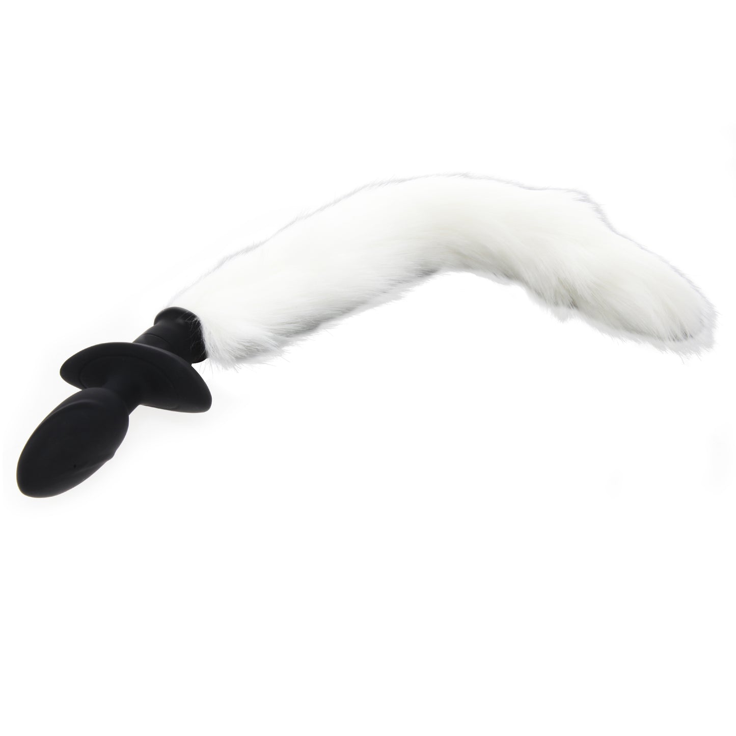 Tell Tail Vibrating & Wagging Tail Anal Plug White