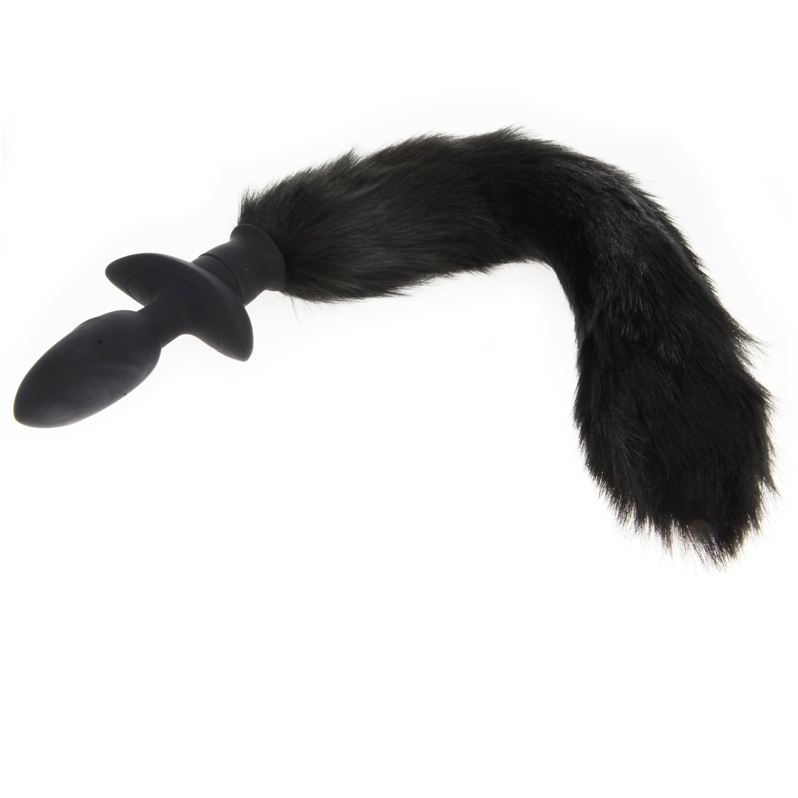 Tail Tell Vibrating & Wagging Tail Anal Plug Black
