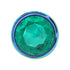 MULTICOLOR ALLOY SMALL PLUG/GREEN JEWEL