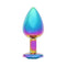 BOTTOM JEWELS MULTICOLOR ALLOY W/ BLUE JEWEL MEDIUM PLUG