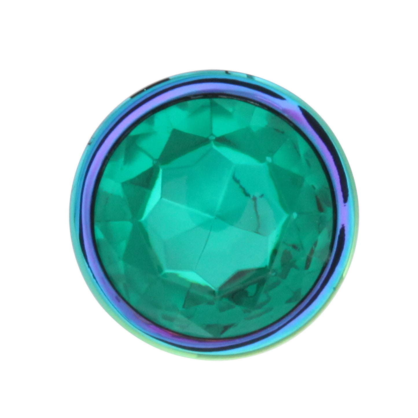 BOTTOM JEWELS MULTICOLOR ALLOY W/ GREEN JEWEL LARGE PLUG