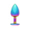 BOTTOM JEWELS MULTICOLOR ALLOY W/ PINK JEWEL LARGE PLUG