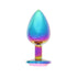 BOTTOM JEWELS MULTICOLOR ALLOY W/ PINK JEWEL LARGE PLUG