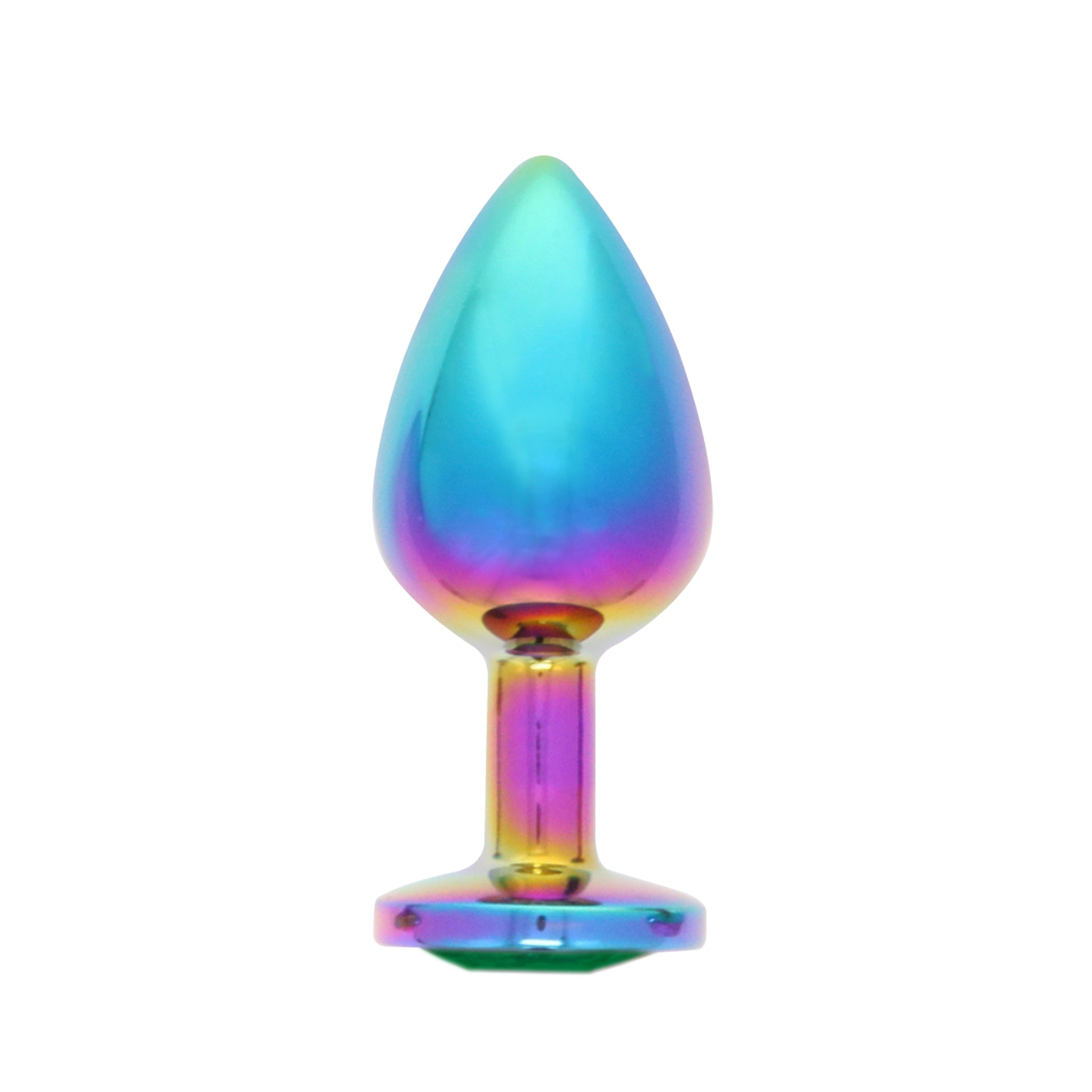 MULTICOLOR ALLOY SMALL PLUG/GREEN JEWEL