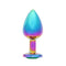 MULTICOLOR ALLOY SMALL PLUG/GREEN JEWEL