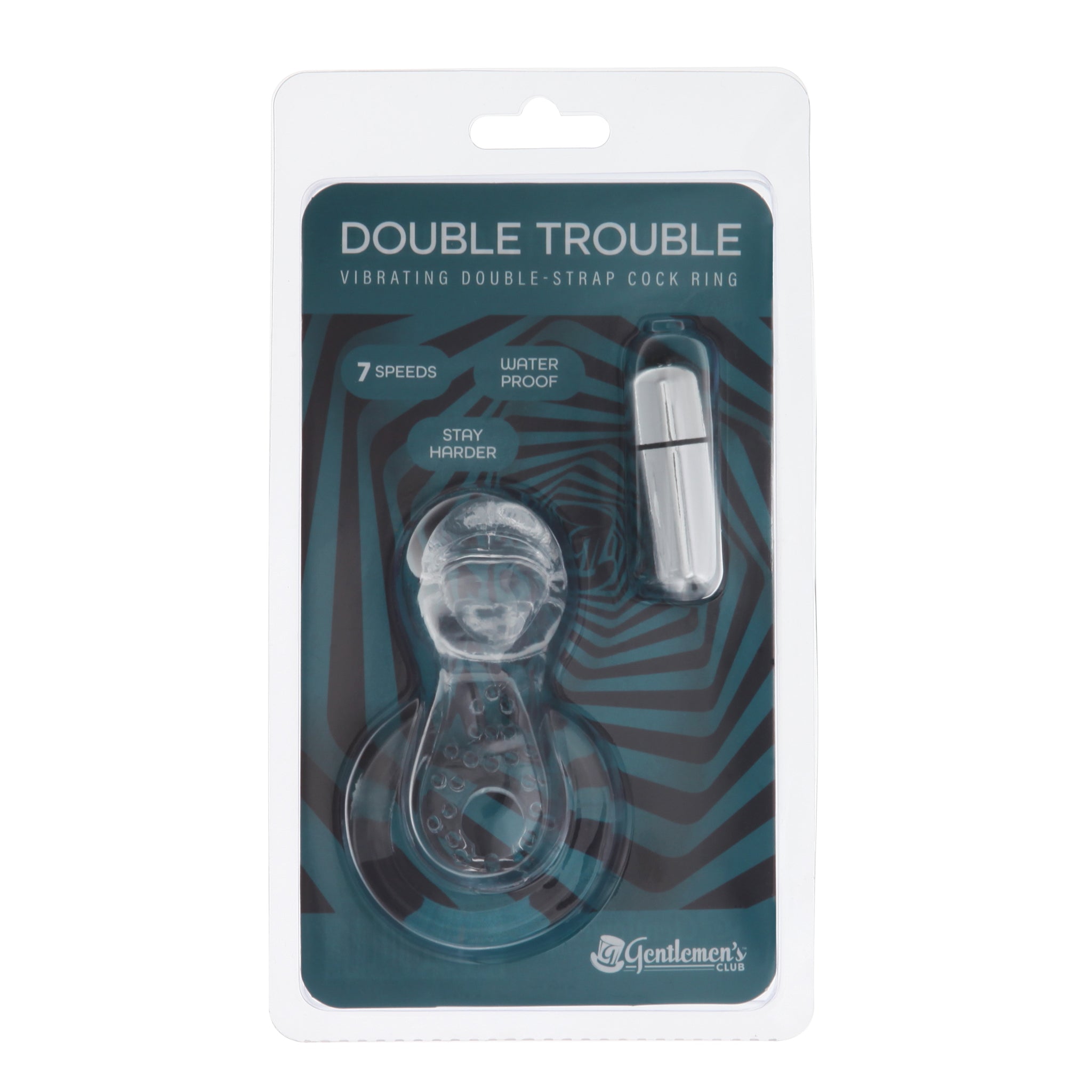 Vibrating Double Cock Ring - Double Trouble