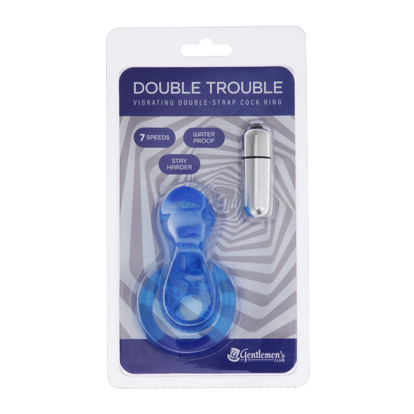 Vibrating Double Cock Ring - Double Trouble