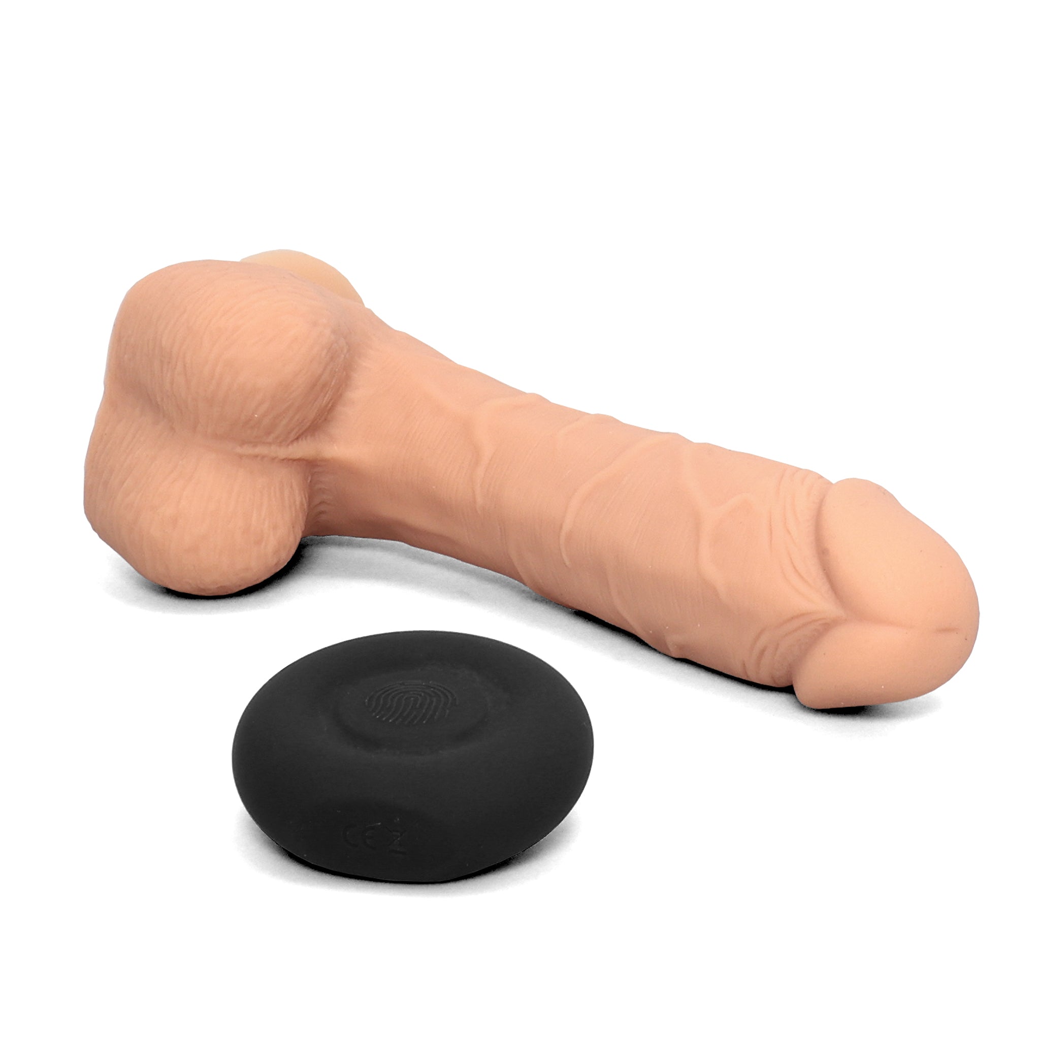 Vibrating and Rotating Remote Controlled Dildo with Balls - Sylvester