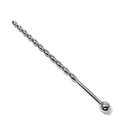 URETHRAL STAINLESS 6IN BEADED STRAIGH WITH BALL END
