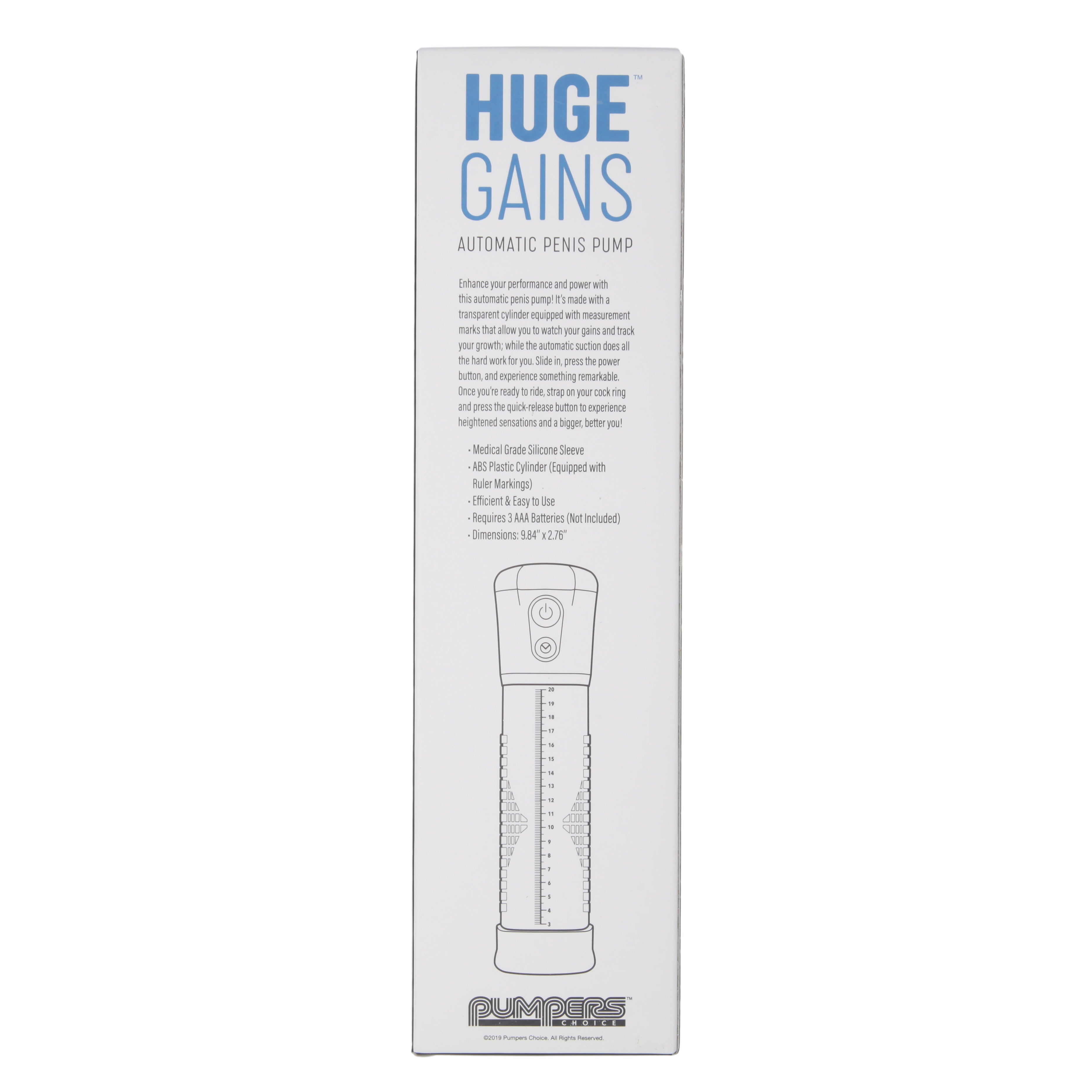 Huge Gains Penis Pump Blue